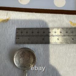1757 Antique Russian Coin Spoon stamped 84 work master M. F. With other stamps