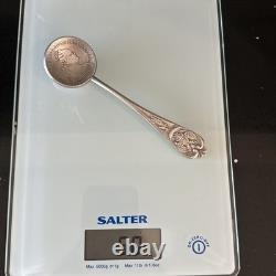 1757 Antique Russian Coin Spoon stamped 84 work master M. F. With other stamps