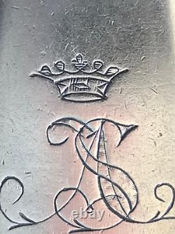 1855 Crown Monogram Rare Spoon Romanov Russian Imperial Silver 84 Antique Russia