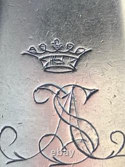 1855 Crown Monogram Rare Spoon Romanov Russian Imperial Silver 84 Antique Russia