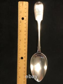 1855 Crown Monogram Rare Spoon Romanov Russian Imperial Silver 84 Antique Russia