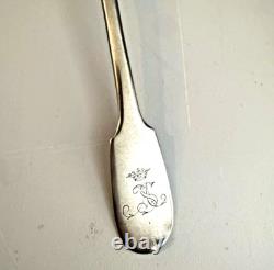 1855 Crown Monogram Rare Spoon Romanov Russian Imperial Silver 84 Antique Russia
