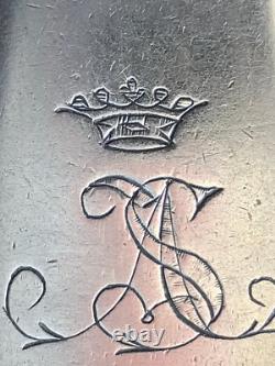 1855 Crown Monogram Rare Spoon Romanov Russian Imperial Silver 84 Antique Russia