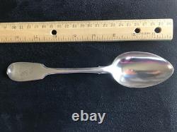 1855 Crown Monogram Rare Spoon Romanov Russian Imperial Silver 84 Antique Russia