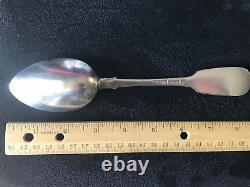 1855 Large Crown Monogram Gubkin Spoon Romanov Russia Imperial Silver 84 Antique