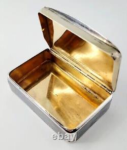 1874 Imperial Russian Niello Solid Silver Cigarette Case 84 With Troika Scene