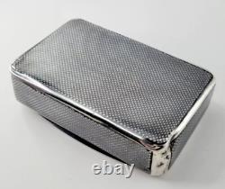 1874 Imperial Russian Niello Solid Silver Cigarette Case 84 With Troika Scene