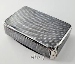 1874 Imperial Russian Niello Solid Silver Cigarette Case 84 With Troika Scene