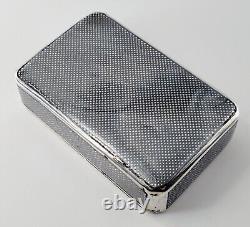 1874 Imperial Russian Niello Solid Silver Cigarette Case 84 With Troika Scene