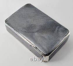 1874 Imperial Russian Niello Solid Silver Cigarette Case 84 With Troika Scene