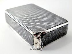 1874 Imperial Russian Niello Solid Silver Cigarette Case 84 With Troika Scene