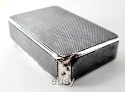 1874 Imperial Russian Niello Solid Silver Cigarette Case 84 With Troika Scene