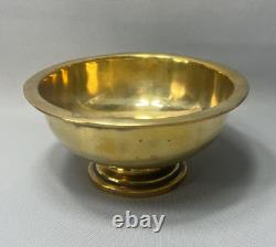 1880s Antique Imperial Russian Alechnikov&Zimin Brass Samovar Drip Bowl Polished