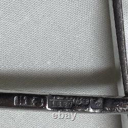 1887 Imperial Russian Solid Silver 84 Zol Picture Back & Twist Handle Spoon