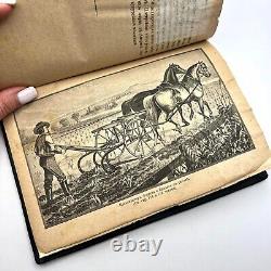 1888 Antique Imperial Russian Book Leather Hardcover Hops Cultivation Marked
