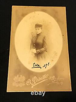 1892 Signed Russian Imperial Antiques Cabinet Photo Elisabeth Feodorovna Royalty