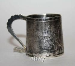 1894 Antique Imperial Russian Sterling Silver 84 Small Cup Mug Drink 31.2 gr