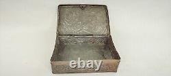 1896 Antique Russian Imperial Tsarist Tin Box Collectable Rare