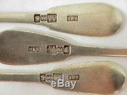 1898 year. RUSSIAN ROYAL IMPERIAL SOVIET 84 SOLID SILVER SPOON BOX KOVSH ORDER