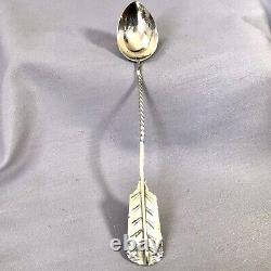 1899 Imperial Russian Solid Silver Rare ARROW Spoon, By Gedeon Naz, Bychkov