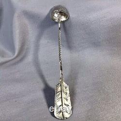 1899 Imperial Russian Solid Silver Rare ARROW Spoon, By Gedeon Naz, Bychkov