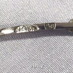 1899 Imperial Russian Solid Silver Rare ARROW Spoon, By Gedeon Naz, Bychkov