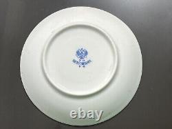 1900s Imperial Russian Antique Porcelain Plate M. S. Kuznetsov