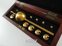 1900s Imperial Russian Gold Plated ALCOHOL METER Hydrometer for spirits in Box