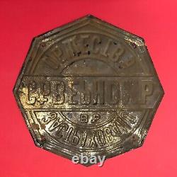 1905 Imperial Tsar Russia Insurance Plaque