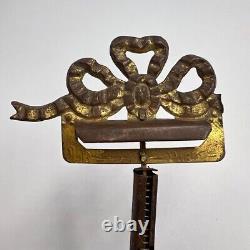1910 Antique Imperial Russian Brass Photo Picture Frame Portrait Boy Collectible