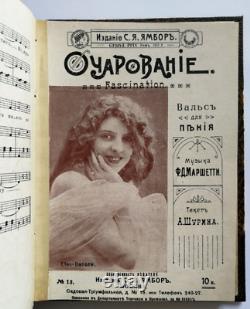 1911. Imperial Russian book 36 sheet music antique magazine