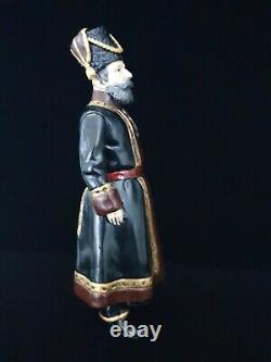 1912 FABERGE Rare Bronze Imperial Russian Cossack Guard Antique Gold Gilt Enamel