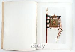 1913 Imperial Russian FLAG PRESENTED TO TSAR NICHOLAS II Album Book Rare