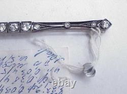 1923-antique Royal Russian 583 Silver Imperial 875 Gold Natural Diamond Brooch