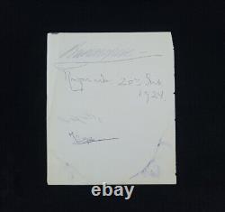 1924 Imperial Russian Royalty Signed Grand Duke Duchess Princess Royal Document