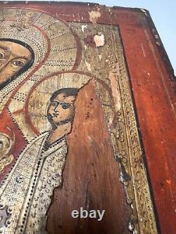 19c. Antique Imperial Russian Icon Orthodox Mother of God Theotokos Tikhvin 15