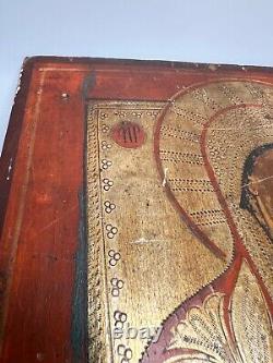 19c. Antique Imperial Russian Icon Orthodox Mother of God Theotokos Tikhvin 15