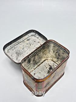 19c. Antique Imperial Russian Kusmi Tea Kousmitchof Litho Tin Caddy Box