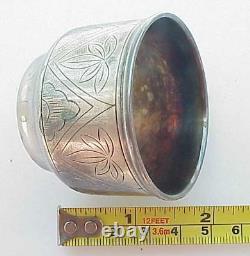 19c. RUSSIAN IMPERIAL ROYAL 84 SILVER GOBLET CHALICE VODKA SILVER COIN CUP SHOT