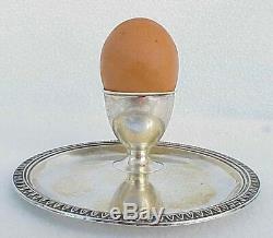 19c RUSSIAN IMPERIAL ROYAL EGG HOLDER 84 SILVER BOWL CHALICE COIN CUP KOVCH PIN