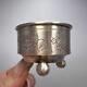 19th Original Antique Imperial Russian Silver 84 Engraved Bowl Salt Cellar 24.7g