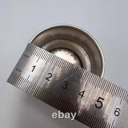 19th Original Antique Imperial Russian Silver 84 Engraved Bowl Salt Cellar 24.7g