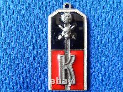 #1 Russian Imperial Tsar Army Epaulet Military Badge Russia Sterling Silver 84