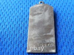 #1 Russian Imperial Tsar Army Epaulet Military Badge Russia Sterling Silver 84
