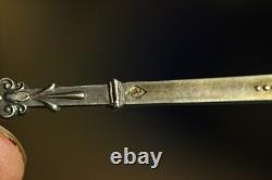 20.4 gr. Antique IMPERIAL RUSSIAN 84 SILVER CHAMPLEVE ENAMEL TEASPOON