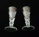 2 Antique Royalty Imperial Russian Engraved Coat Arms Cypher Goblet Shot Glass