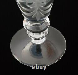2 Antique Royalty Imperial Russian Engraved Coat Arms Cypher Goblet Shot Glass