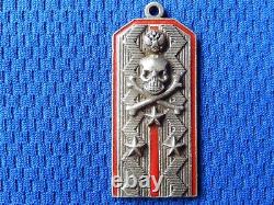 #2 Russian Imperial Epaulet Pendant Military Badge Russia Sterling Silver 84