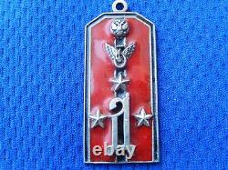 #33 Russian Imperial Epaulet Pendant Military Badge Russia Sterling Silver 84