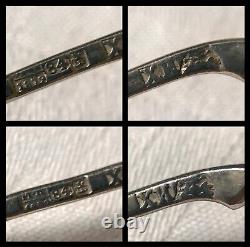 4 Antique Russian Moscow 1879 Ivan Konstantinov 84Zol Solid Silver Coffee Spoons